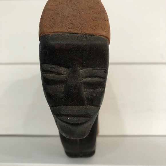 Vintage Hand Carved African Wooden Man - Picture 3 of 9